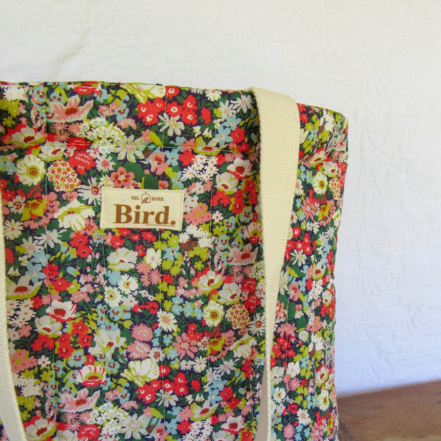 Meadow quilted totebag