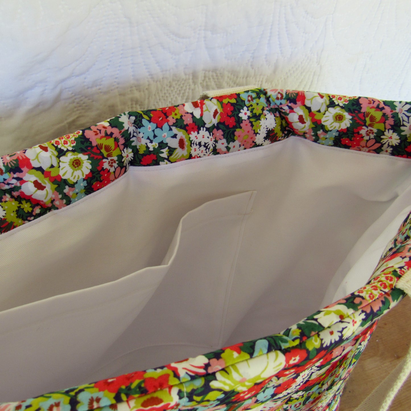 Meadow quilted totebag