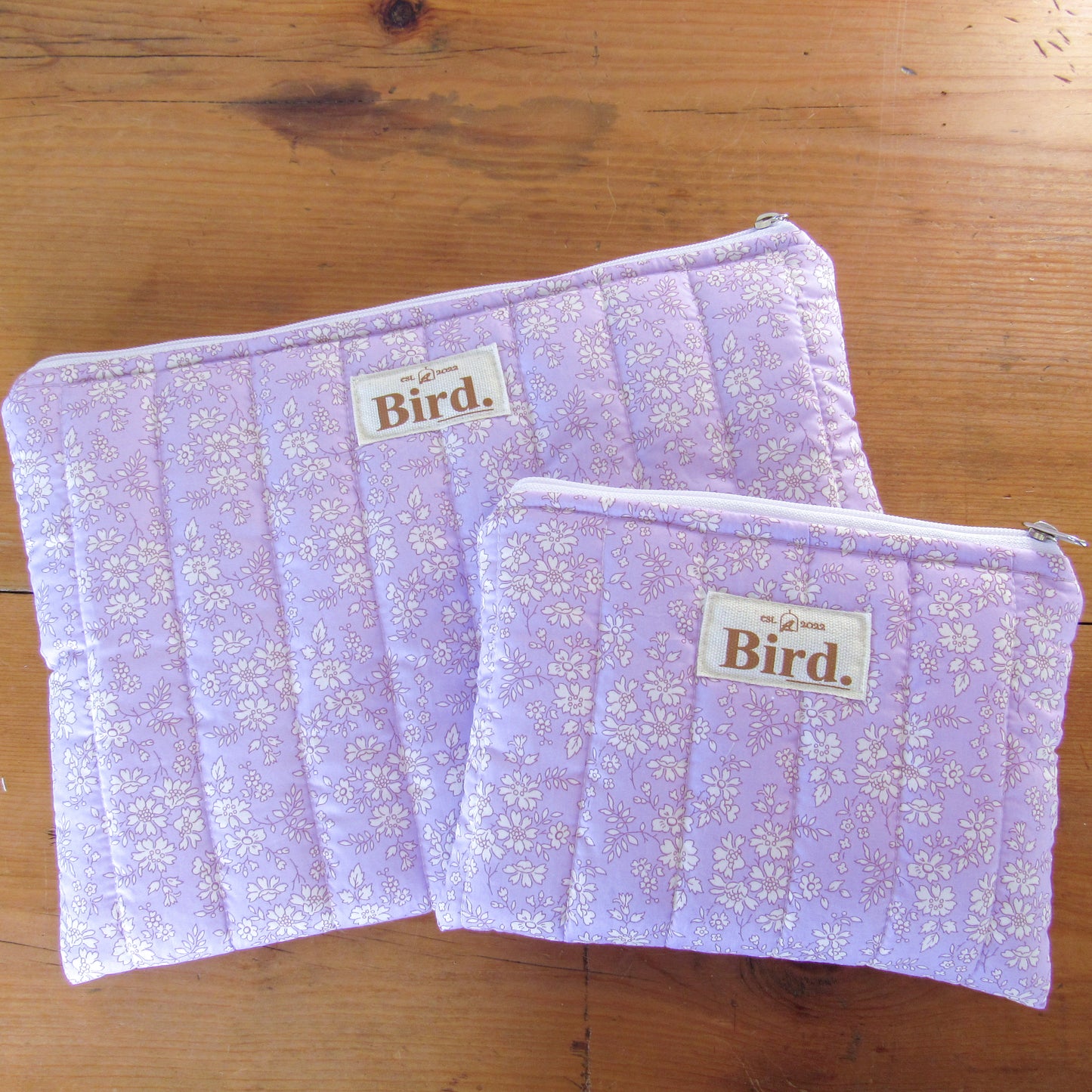 Lilac zipper pouch
