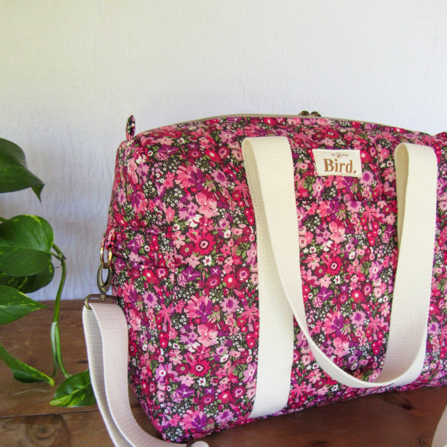 Abigail quilted duffel bag