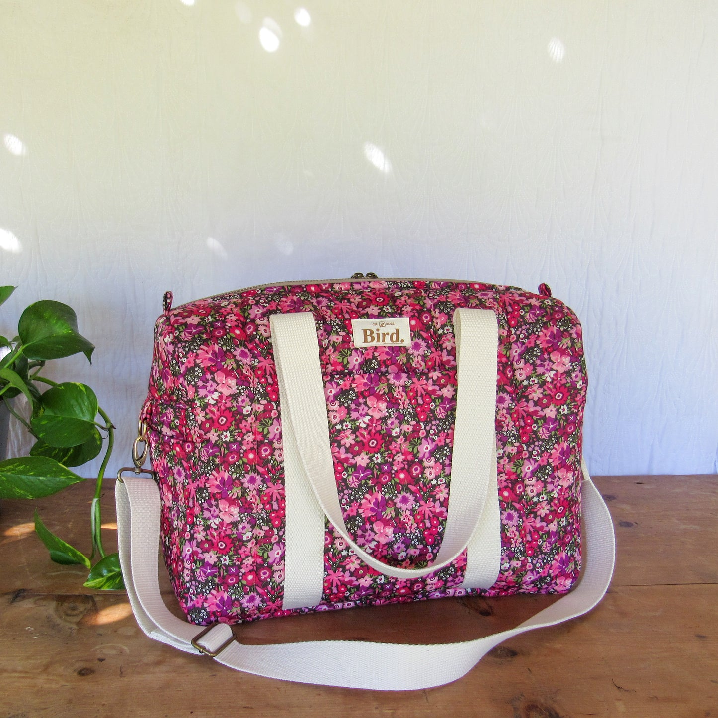 Abigail quilted duffel bag