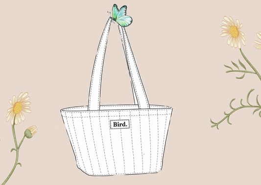 Pick-a-fabric tote with zipper