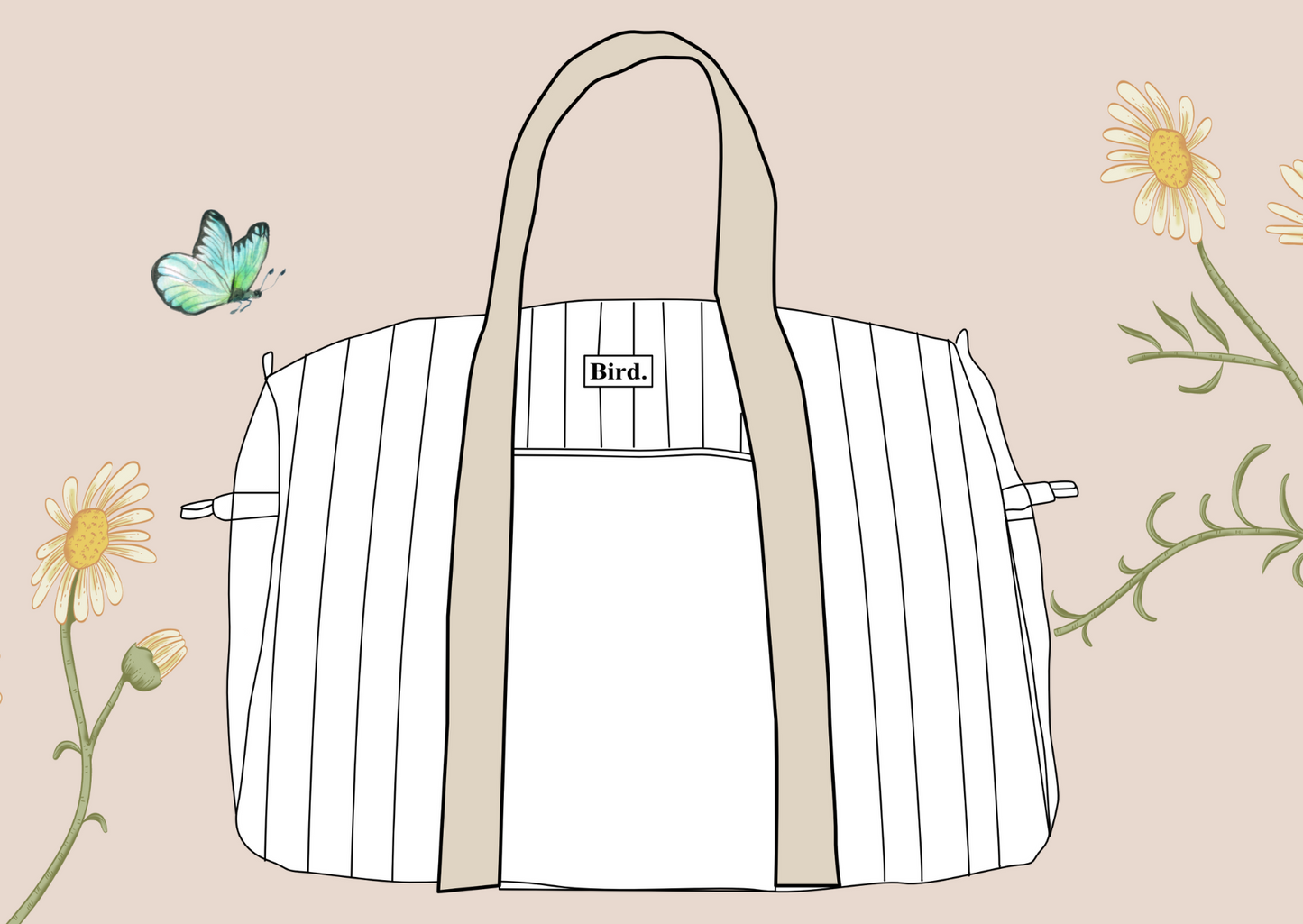 Pick-a-fabric duffel bag