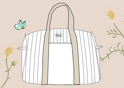 Pick-a-fabric duffel bag