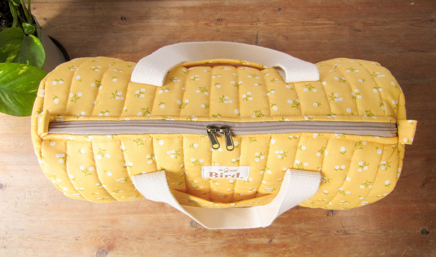 Buttercup quilted duffelbag
