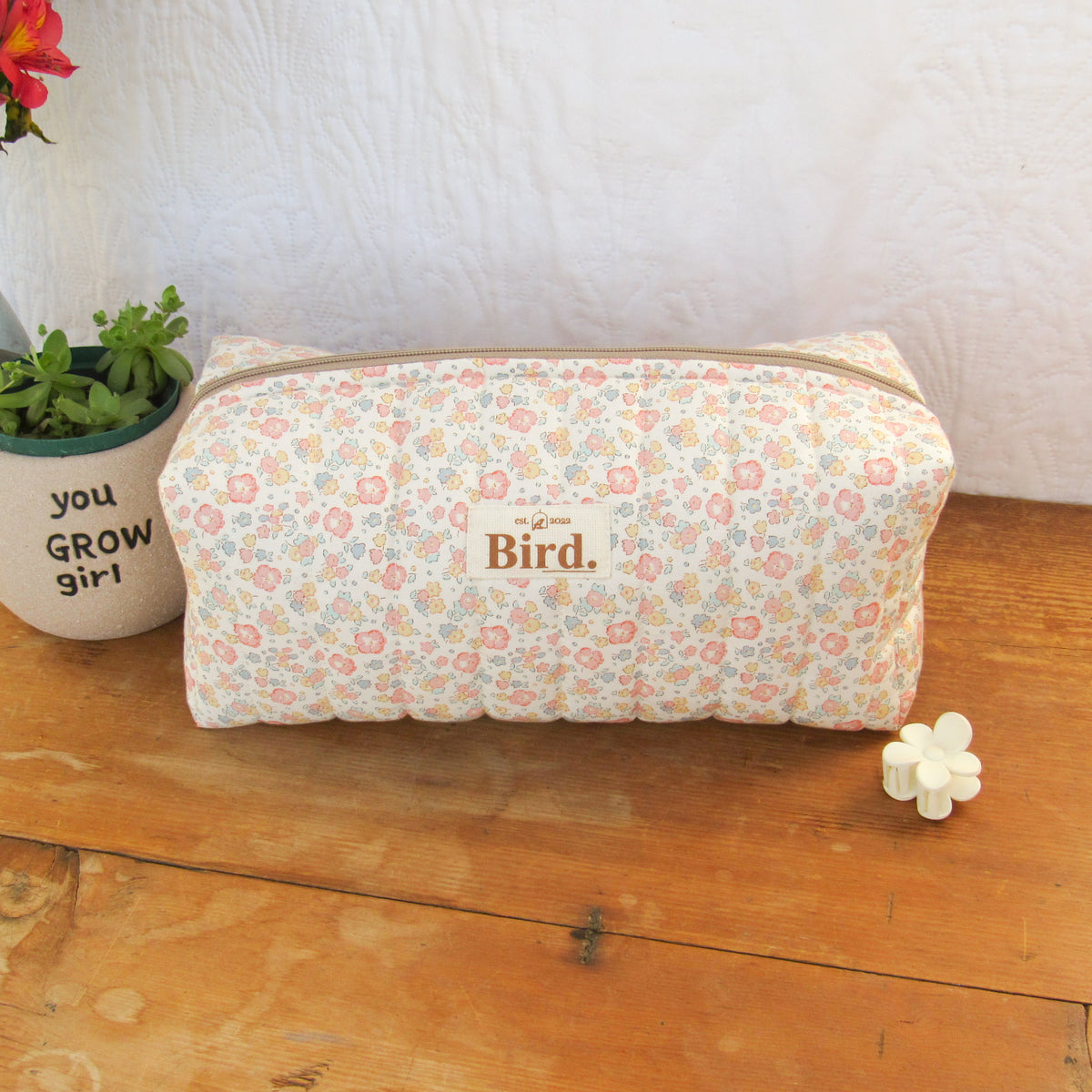 Coastal flowers boxy bag
